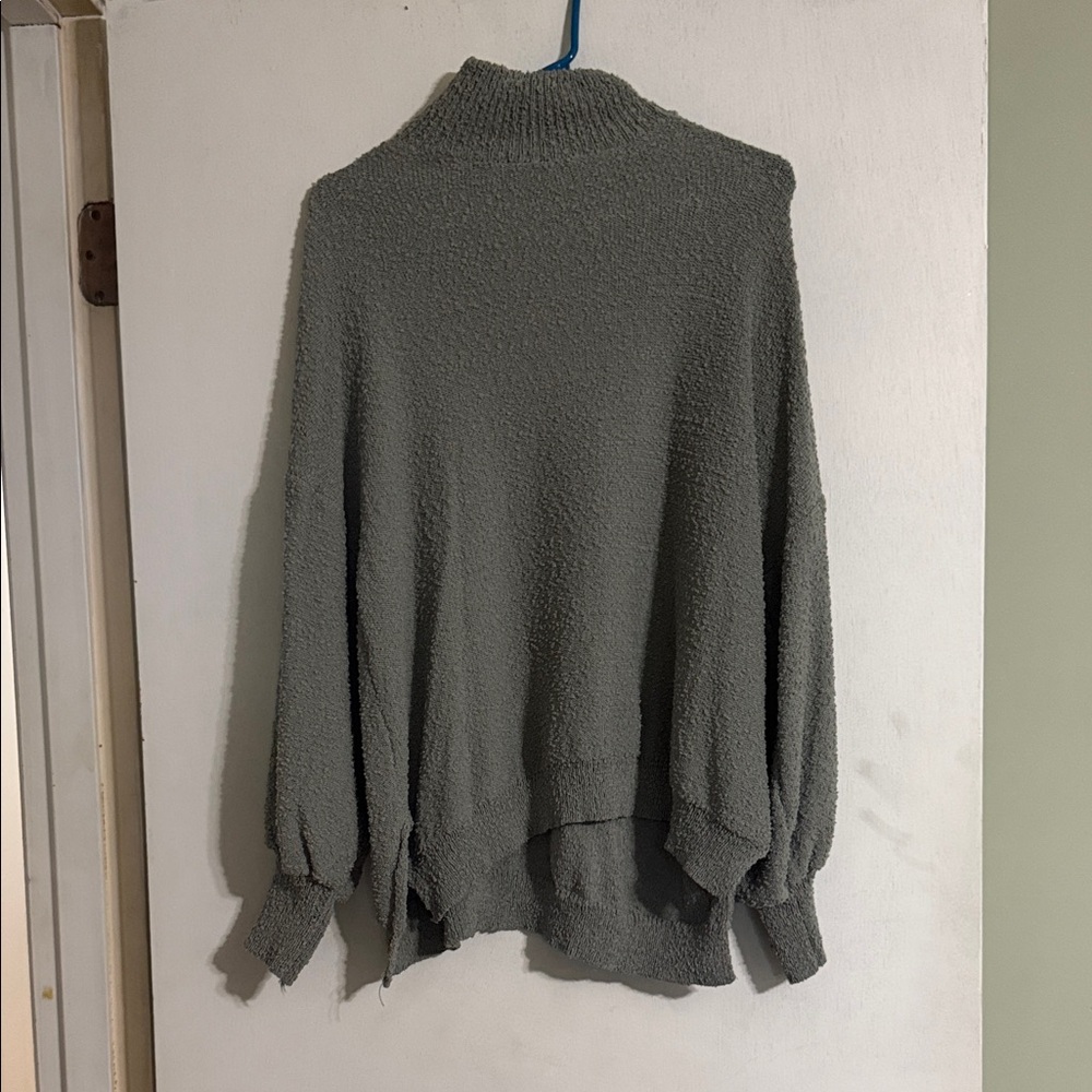 Glam Charcoal Cowl Neck Sweater
